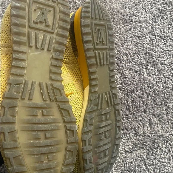 Louis Vuitton Yellow and White Sneakers - Picture 3 of 6